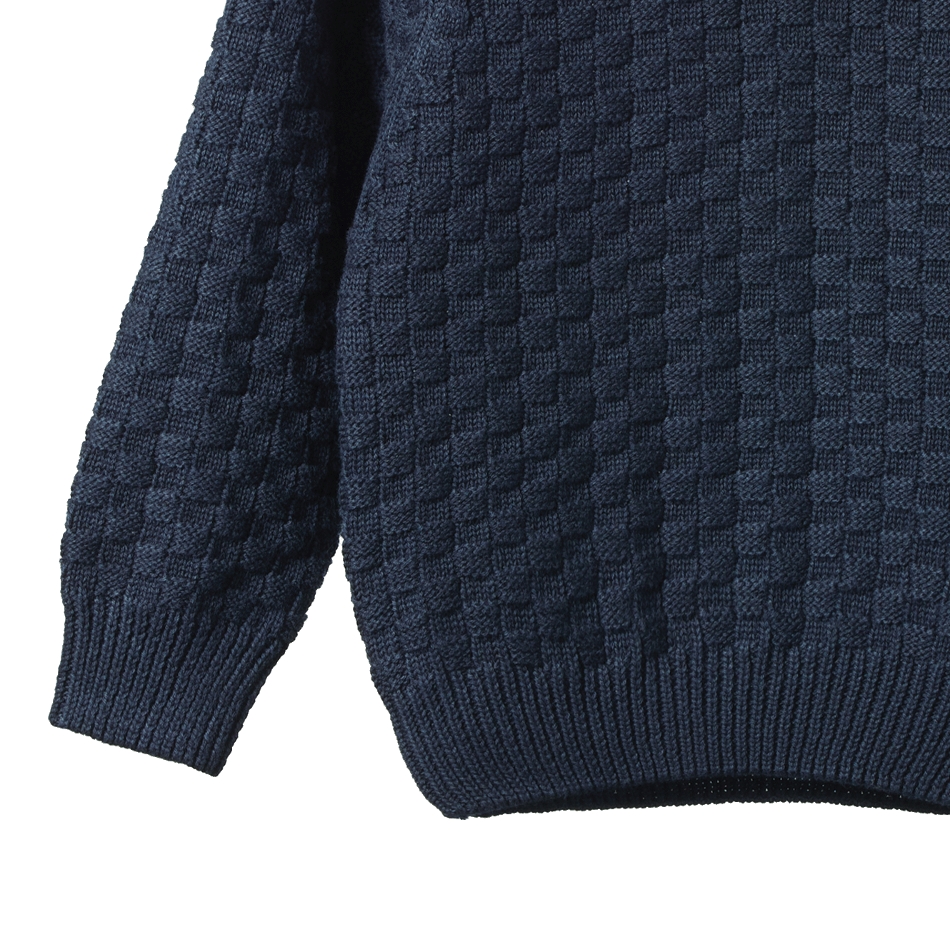 BILLY JUMPER | Navy Basket Knit-Extra Img - 4
