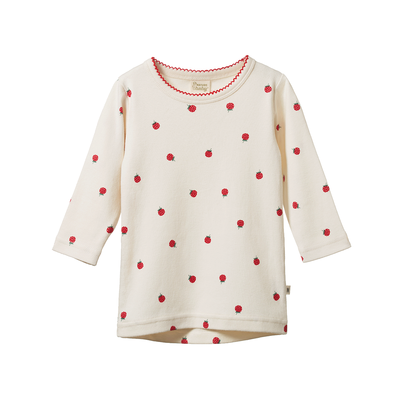 LONG SLEEVE CLOUD TEE | Raspberry Print-Web-front