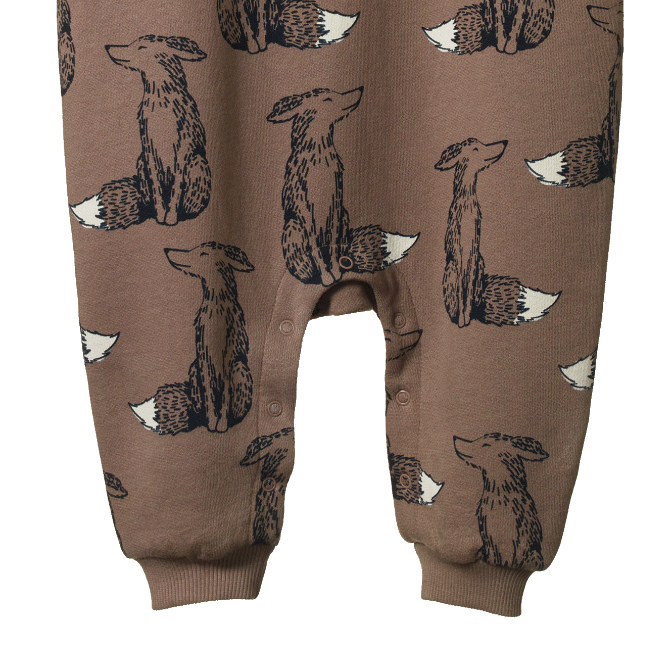 LONG SLEEVE JUNO ROMPER | Foxy Cub Print-Extra Img - 2