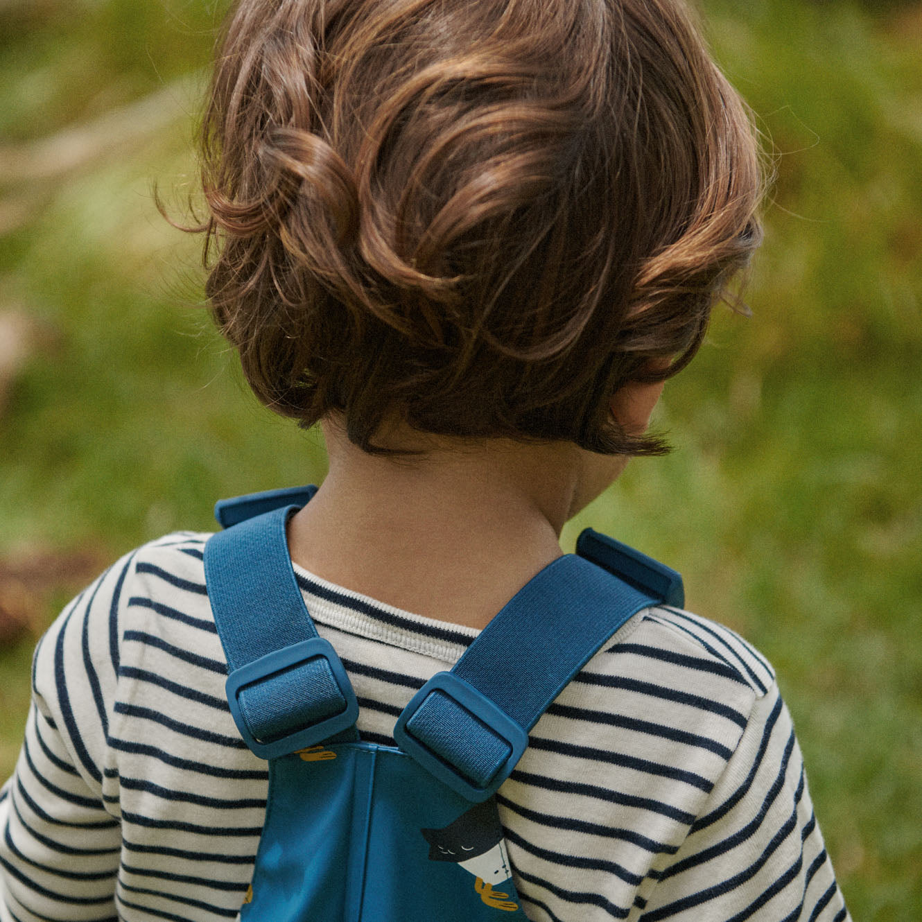 SPLASH OVERALLS | Puffin Teal Print-Extra Img - 2