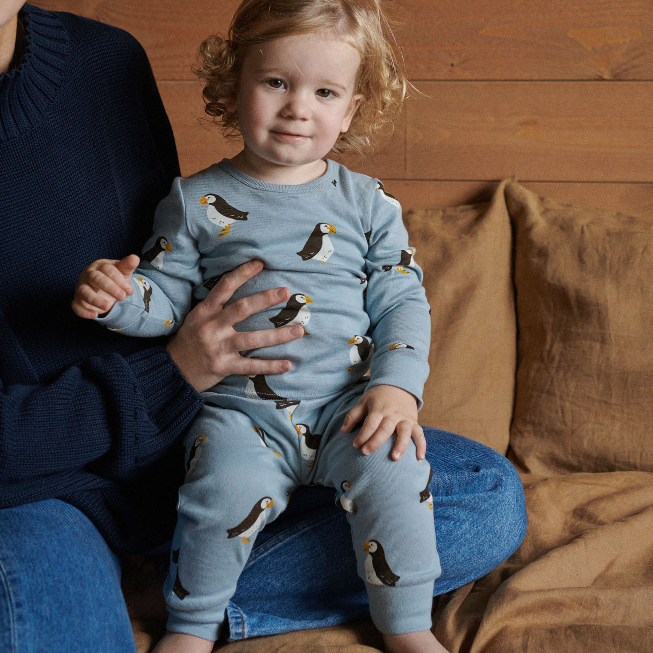 2PC LONG SLEEVE PYJAMAS | Puffin Print-Extra Img - 1