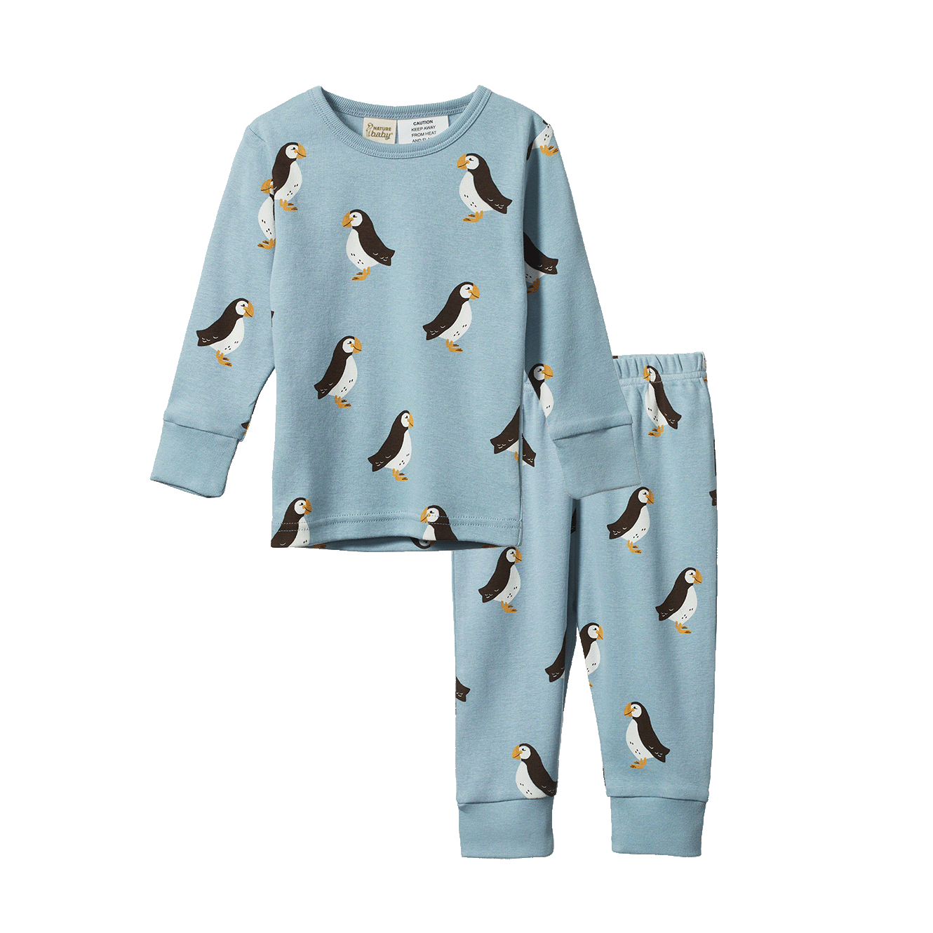 2PC LONG SLEEVE PYJAMAS | Puffin Print-Web-front