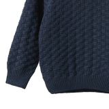 BILLY JUMPER | Navy Basket Knit-Extra Img - 4