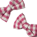 BOW HAIR CLIPS 2 PACK | Jam Check-Extra Img - 1