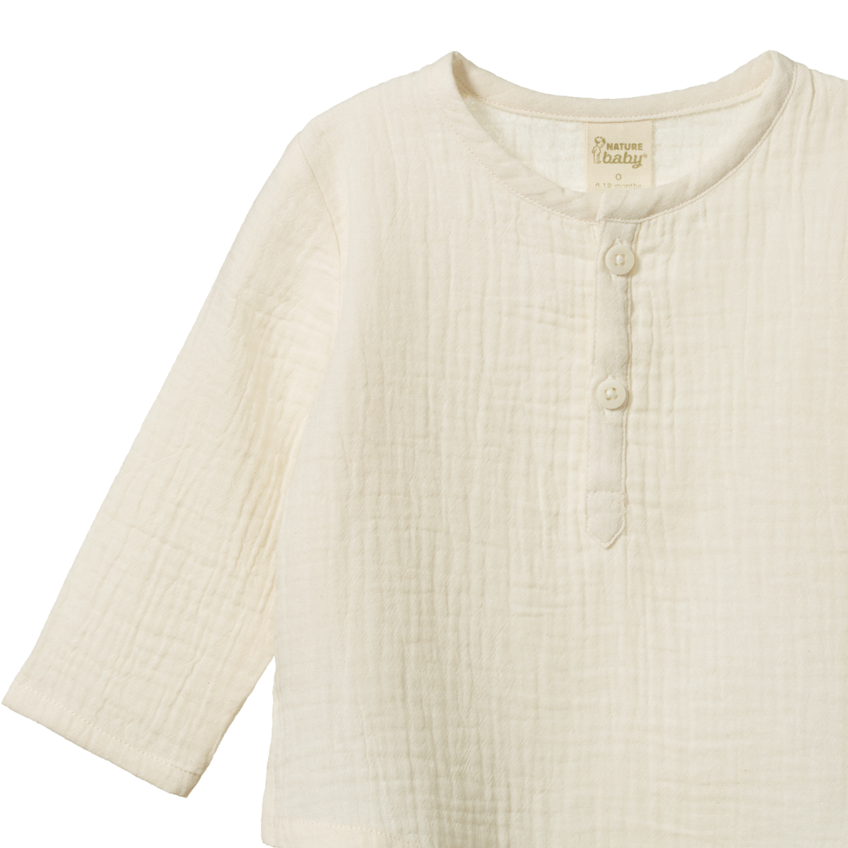 CRINKLE MUSLIN CARAVAN SHIRT | Natural Crinkle-Extra Img - 2