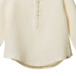 CRINKLE MUSLIN CARAVAN SHIRT | Natural Crinkle-Extra Img - 3