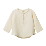 CRINKLE MUSLIN CARAVAN SHIRT | Natural Crinkle-Web-front