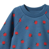 EMERSON SWEATER | Raspberry Blue Print-Extra Img - 2