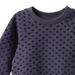 EMERSON SWEATER | Violet Polka Dot Print-Extra Img - 2