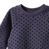 EMERSON SWEATER | Violet Polka Dot Print-Extra Img - 2