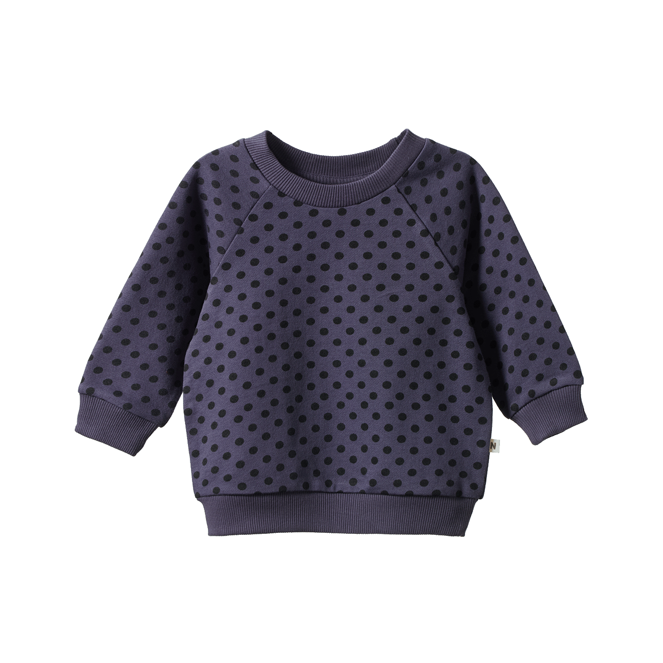 EMERSON SWEATER | Violet Polka Dot Print-Web-front