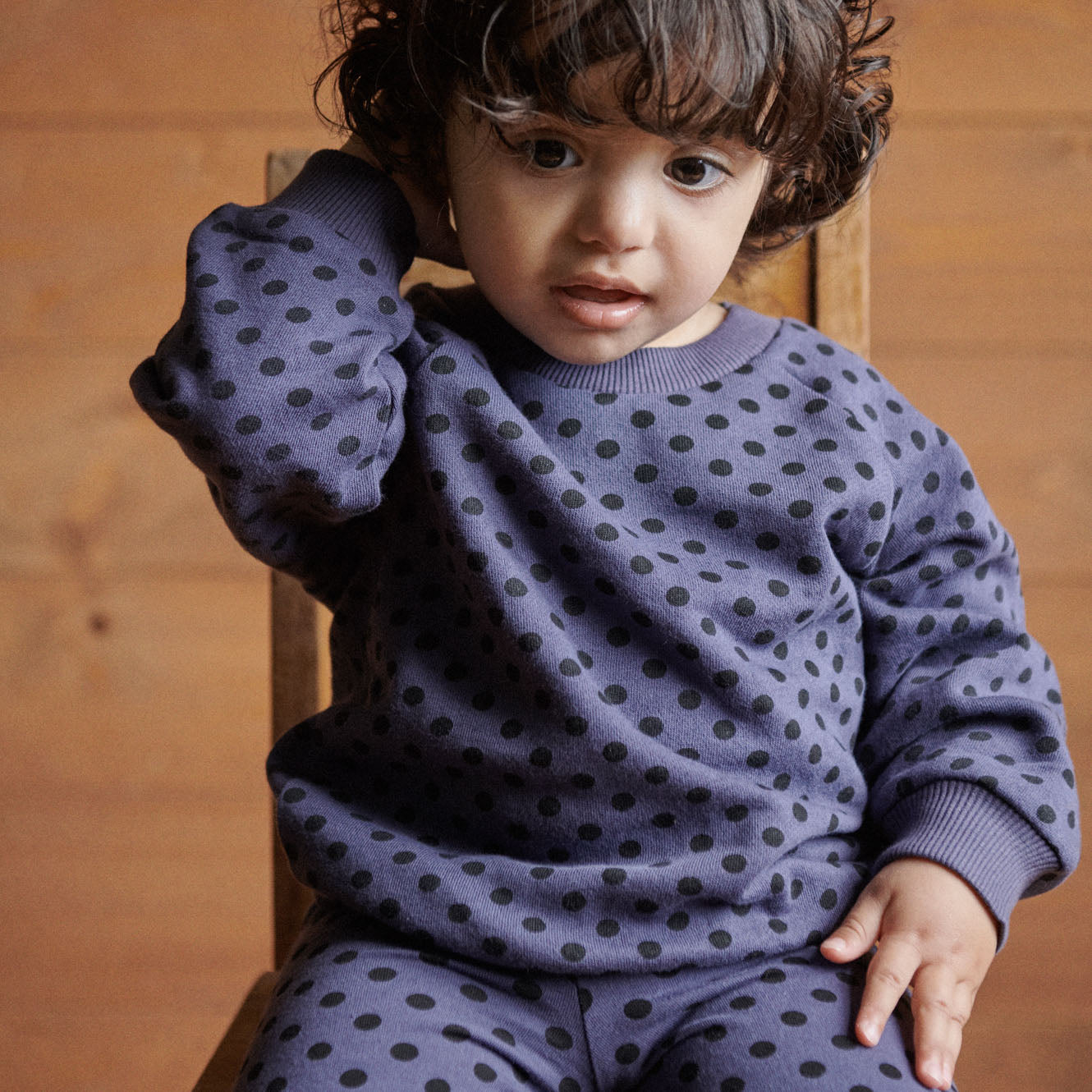 EMERSON SWEATER | Violet Polka Dot Print-Web-hover
