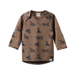 ESSENTIAL TEE | Foxy Print Merino-Web-front