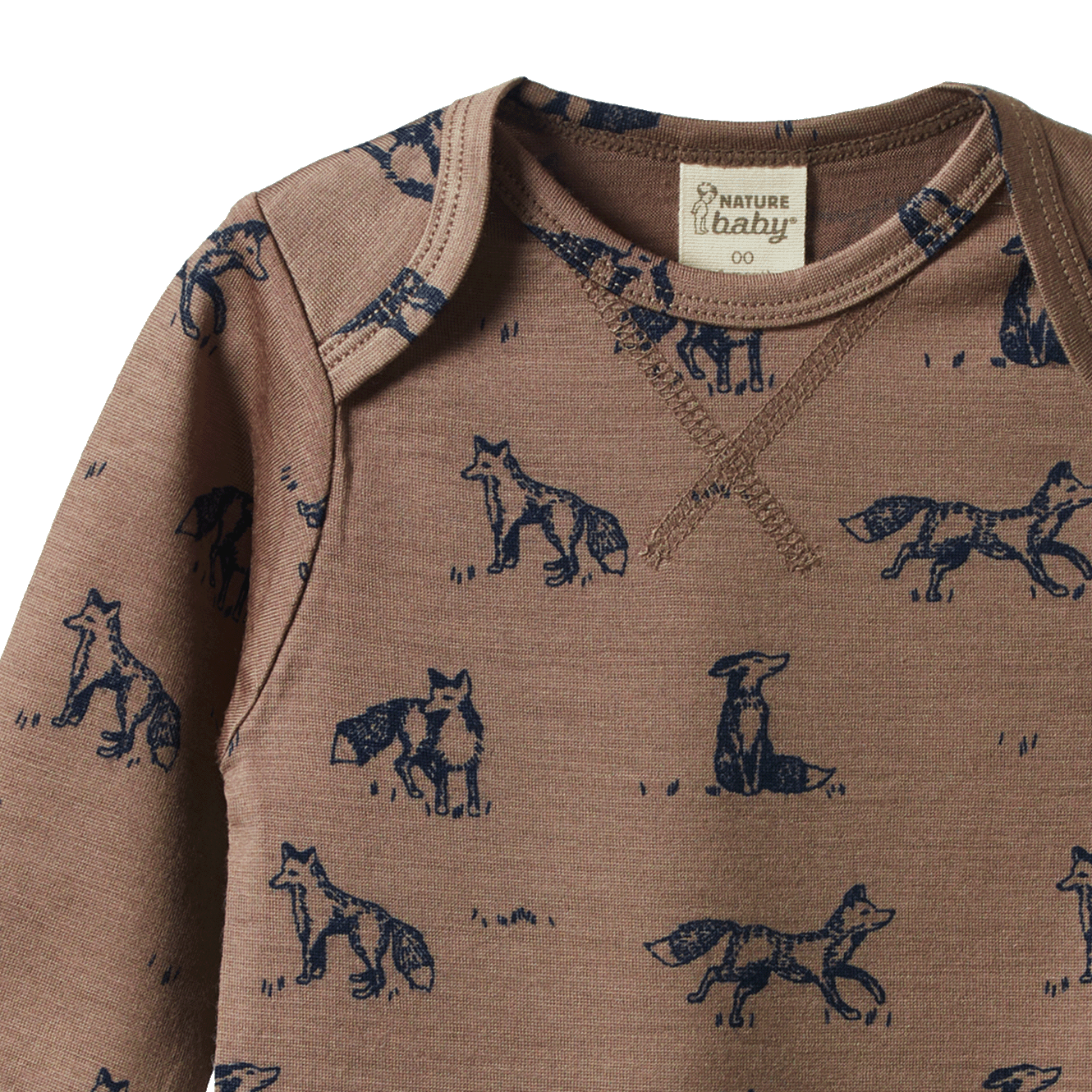 ESSENTIAL TEE | Foxy Print Merino-Web-hover