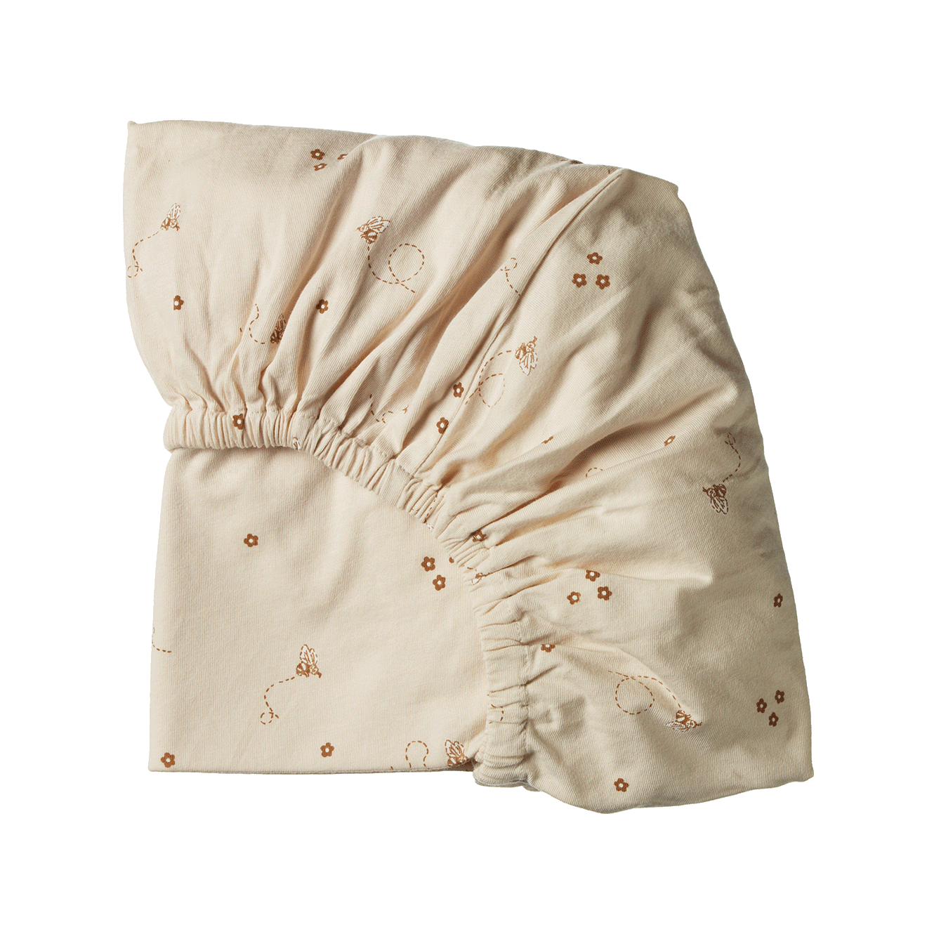 FITTED SHEET JERSEY | Bumble Bee Print-Web-front