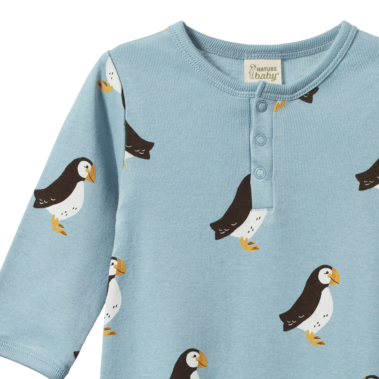 HENLEY PYJAMA SUIT | Puffin Print-Web-hover