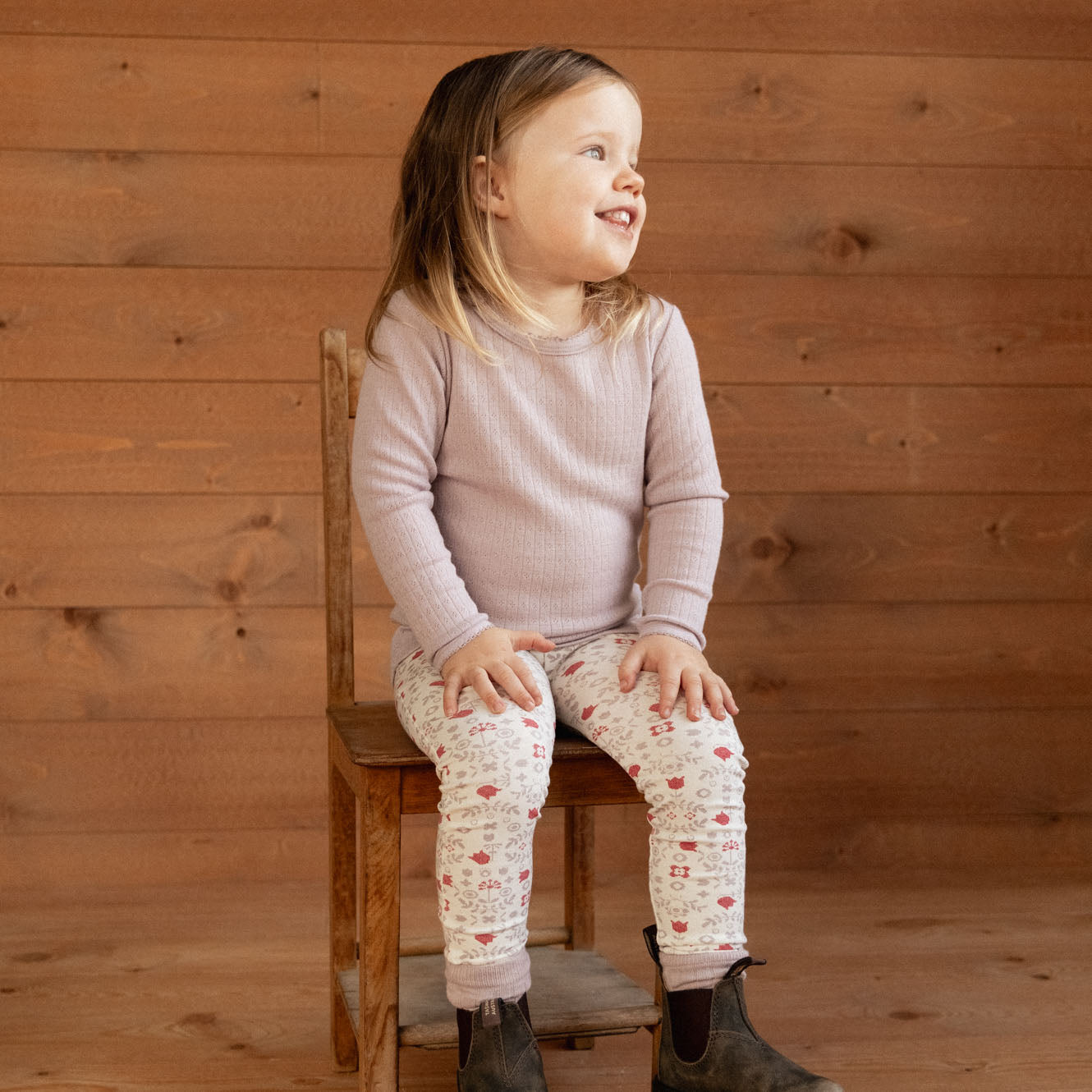 LEGGINGS | Cross Stitch Posey Print-Web-hover