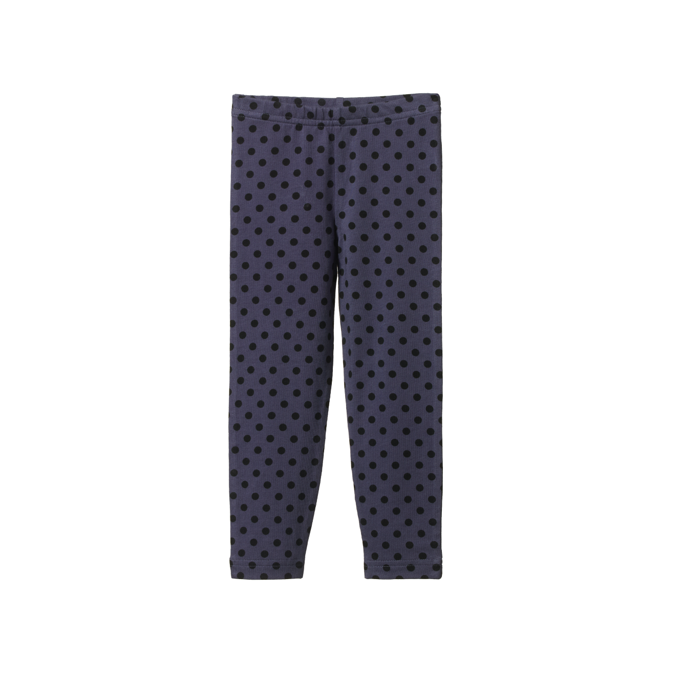 LEGGINGS | Violet Polka Dot Print-Extra Img - 3