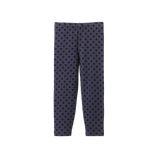 LEGGINGS | Violet Polka Dot Print-Extra Img - 3