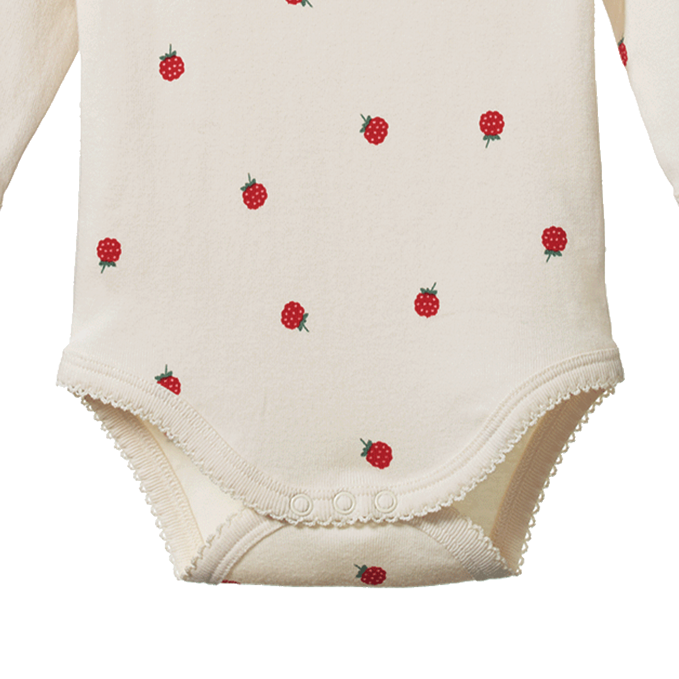 LONG SLEEVE BODYSUIT | Raspberry Print-Extra Img - 3