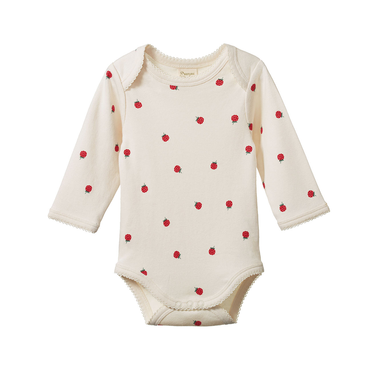 LONG SLEEVE BODYSUIT | Raspberry Print-Web-front
