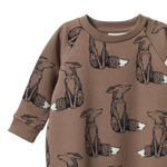 LONG SLEEVE JUNO ROMPER | Foxy Cub Print-Extra Img - 1