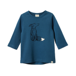 LONG SLEEVE RIVER TEE | Foxy Teal Print-Web-front