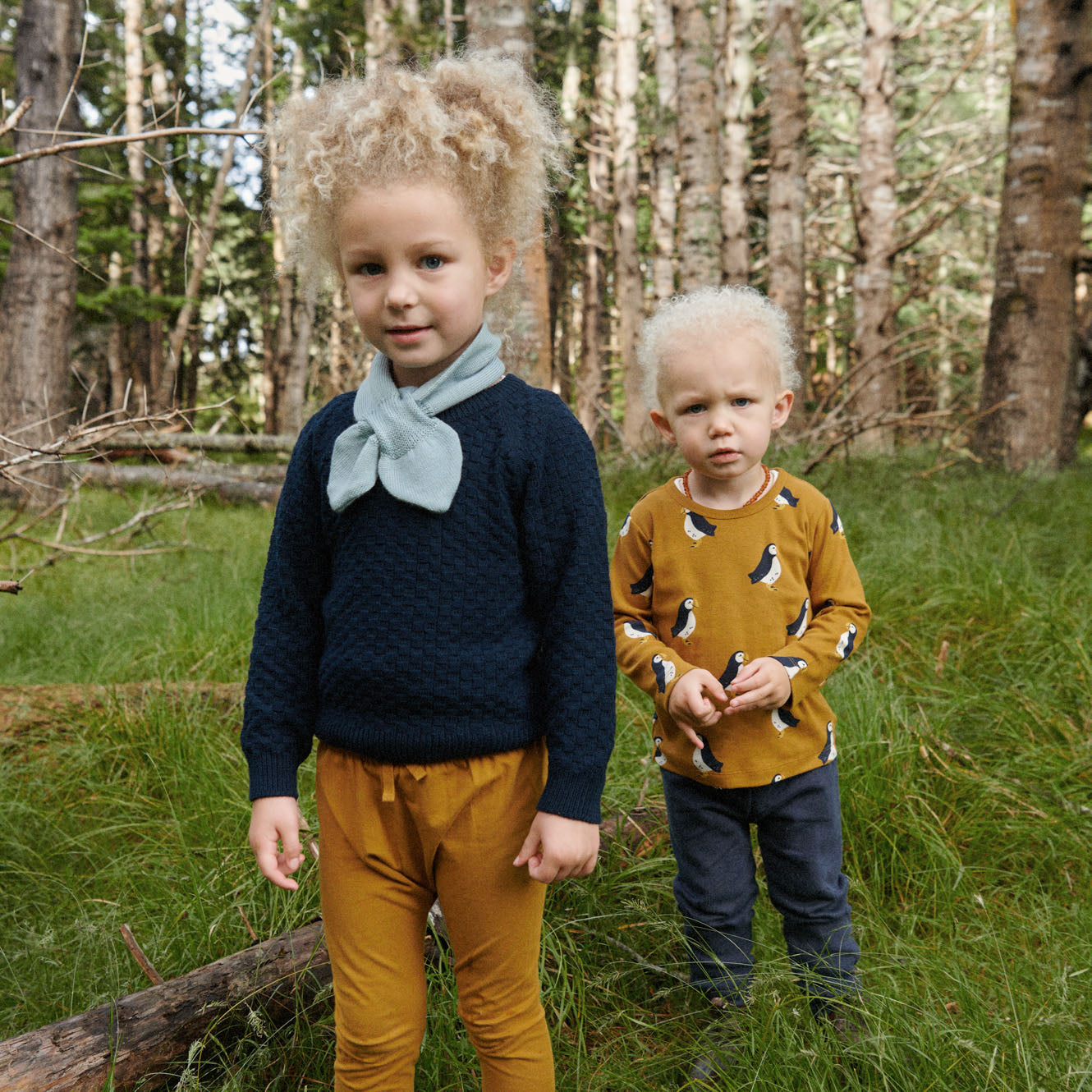 LONG SLEEVE RIVER TEE | Puffin Toffee Print-Extra Img - 1