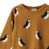 LONG SLEEVE RIVER TEE | Puffin Toffee Print-Extra Img - 2