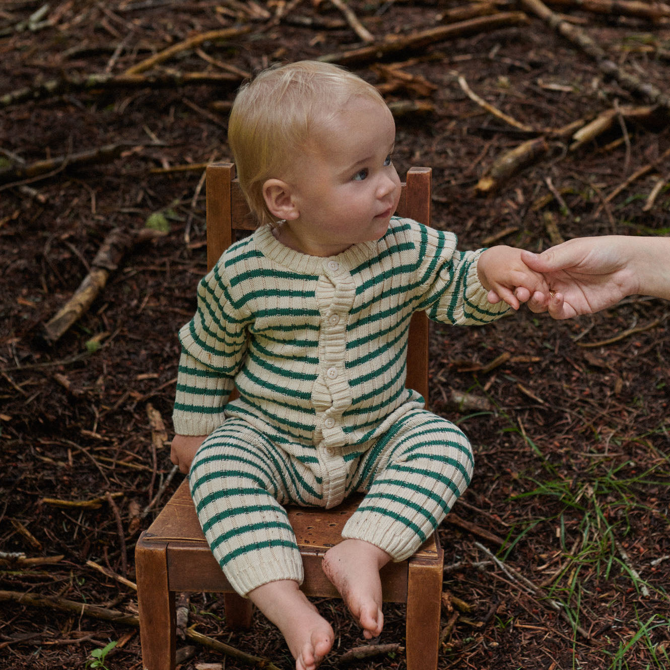 LOU SUIT COTTON KNIT | Pine Sailor Stripe-Extra Img - 1