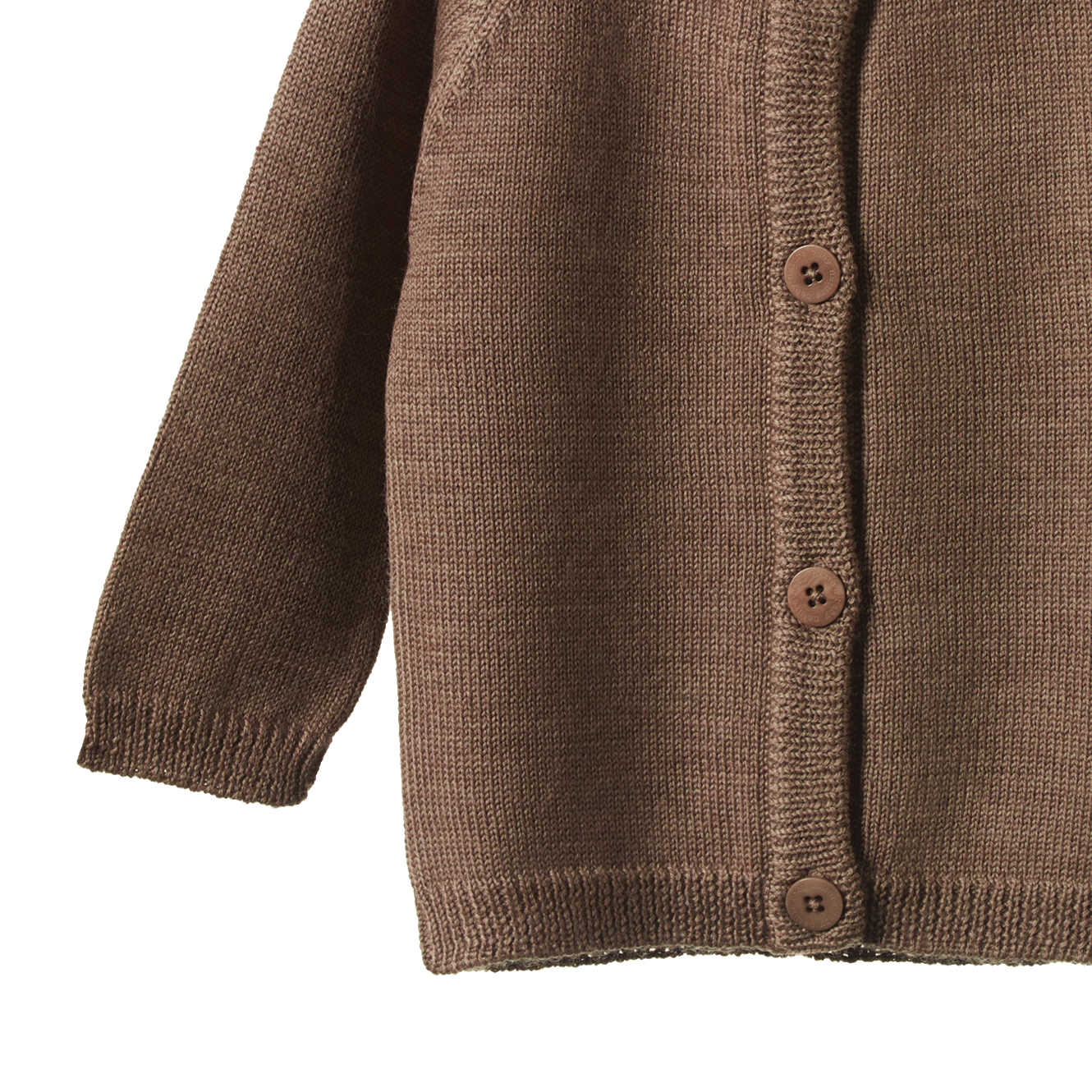 MERINO KNIT CARDIGAN | Cub Marl-Extra Img - 2