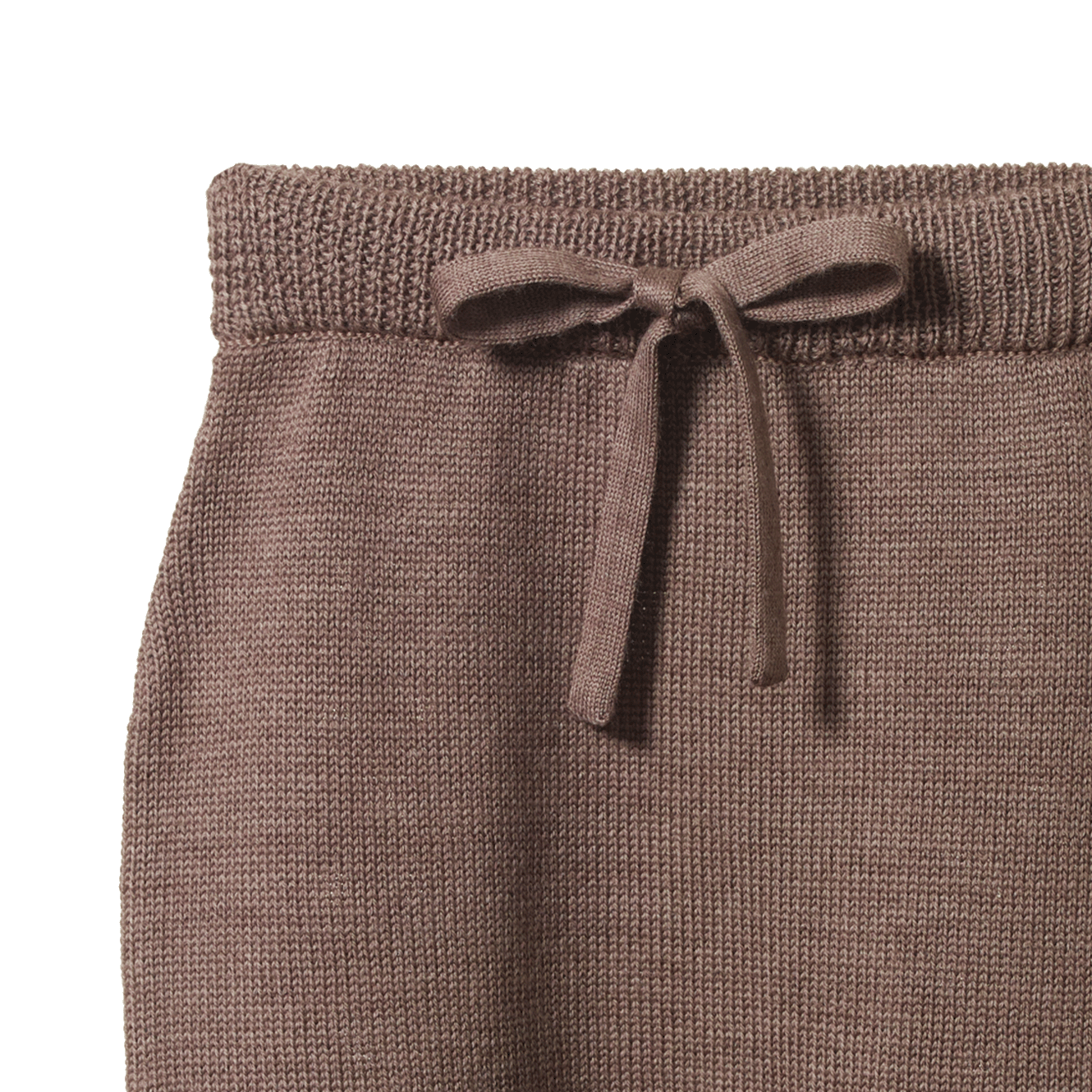 MERINO KNIT FOOTED ROMPERS | Cub Marl-Extra Img - 1