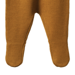 MERINO KNIT FOOTED ROMPERS | Toffee-Extra Img - 1