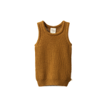 MERINO KNIT VEST | Toffee Chunky Knit-Web-front