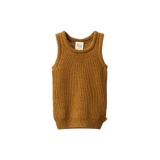 MERINO KNIT VEST | Toffee Chunky Knit-Web-front