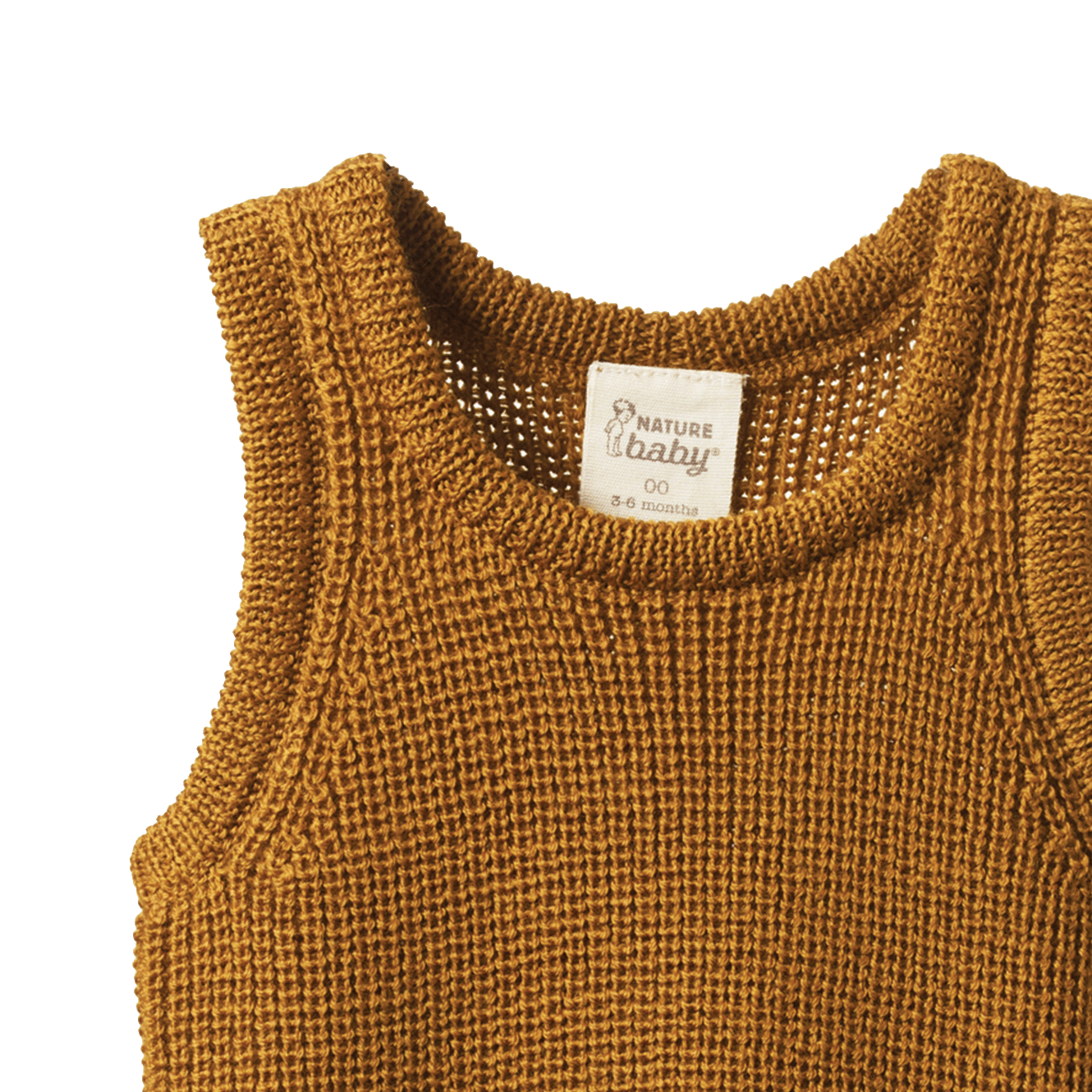 MERINO KNIT VEST | Toffee Chunky Knit-Web-hover
