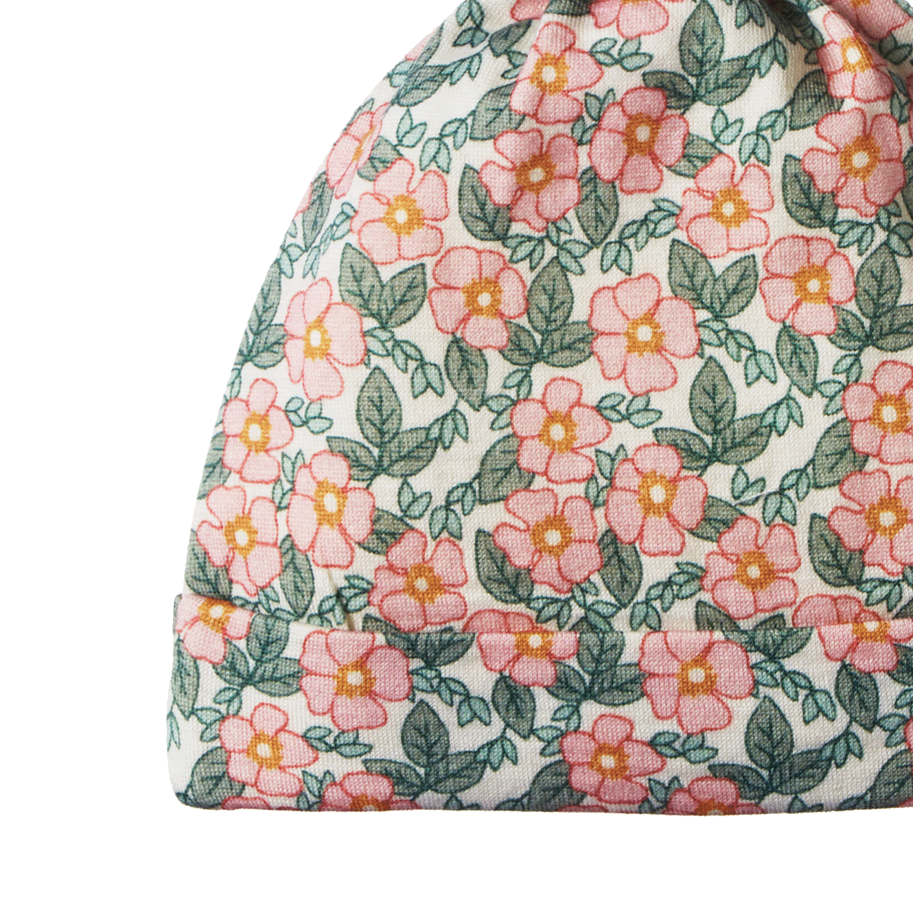 MER ESS KNOTTED BEANIE | Garland Print-Web-hover