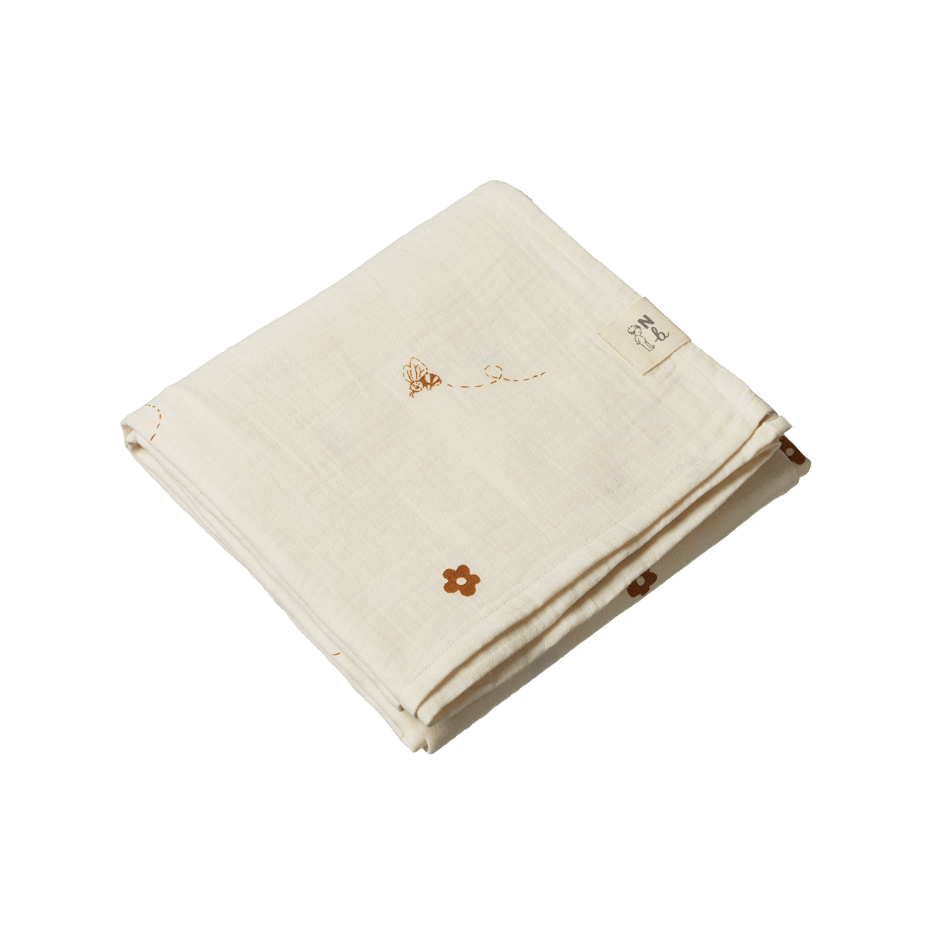 MUSLIN WRAP | Bumble Bee Print Muslin-Extra Img - 1