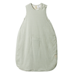 ORGANIC COTTON & MERINO SLEEPING BAG | Nettle Pinstripe-Web-front