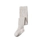 ORGANIC COTTON TIGHTS | Light Grey Marl-Web-front