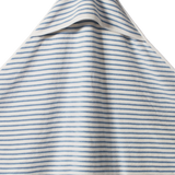 ORG COTTON HOODED TOWEL | Powder Blue Sailor Stripe-Extra Img - 3