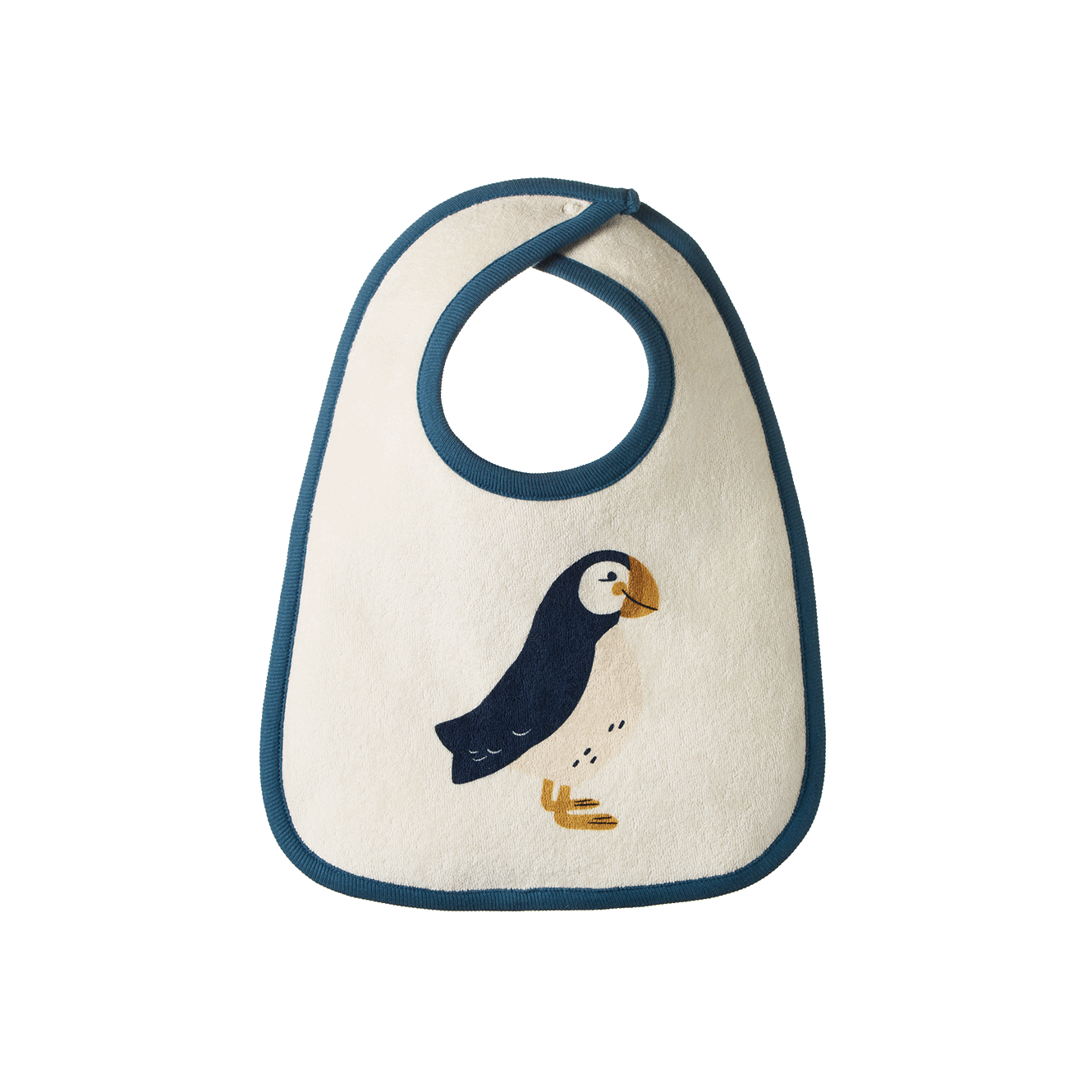 REVERSIBLE BIB | Puffin Print-Web-front
