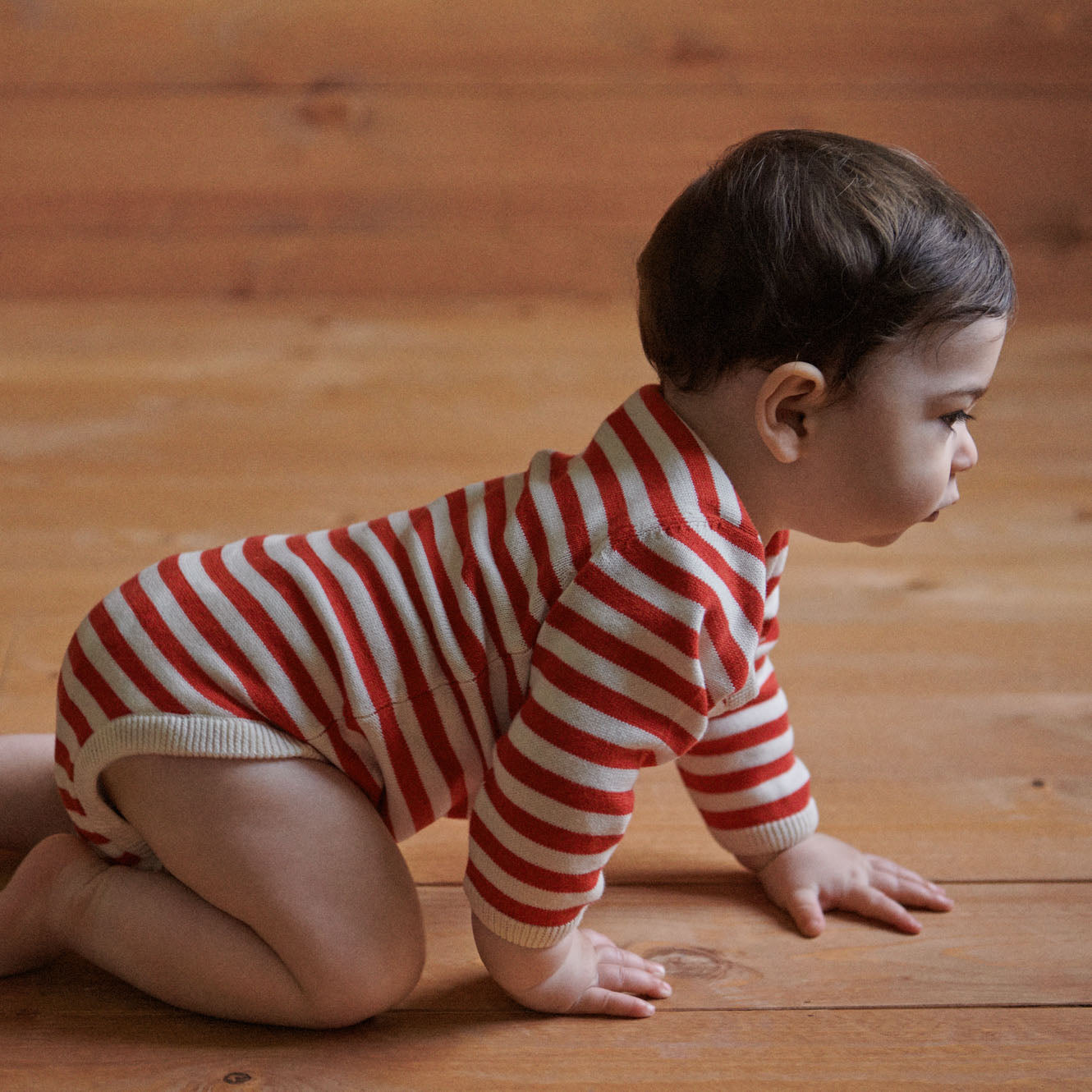 SAWYER BODYSUIT | Red Sea Stripe-Extra Img - 1