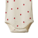 SHORT SLEEVE BODYSUIT | Raspberry Print-Extra Img - 1