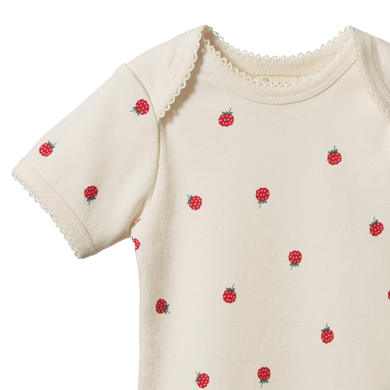 SHORT SLEEVE BODYSUIT | Raspberry Print-Web-hover