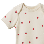 SHORT SLEEVE BODYSUIT | Raspberry Print-Web-hover