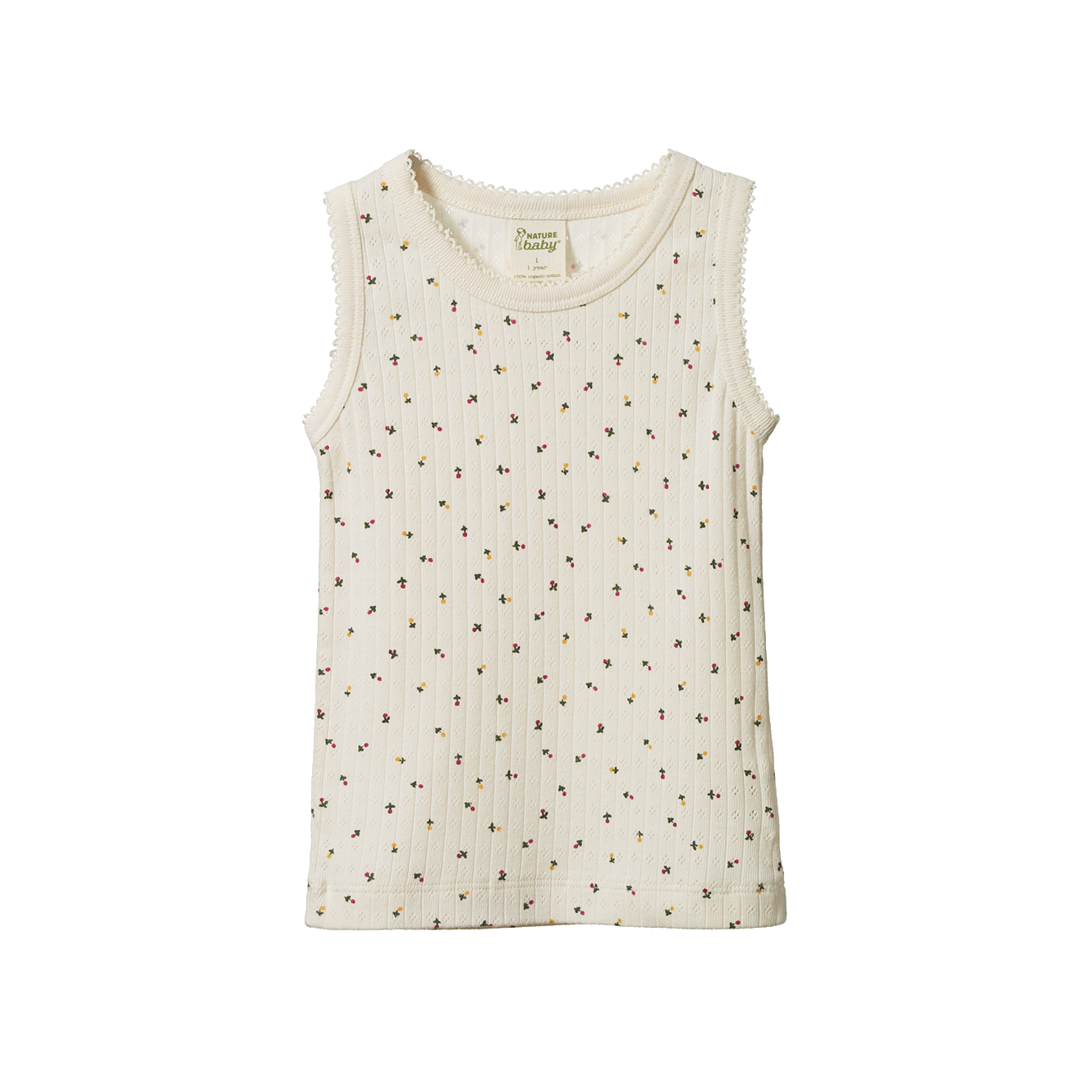 SINGLET POINTELLE | Aster Floral Print-Web-front