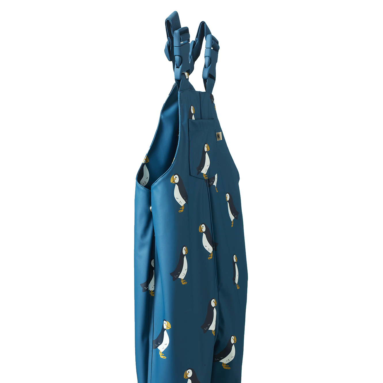 SPLASH OVERALLS | Puffin Teal Print-Extra Img - 3