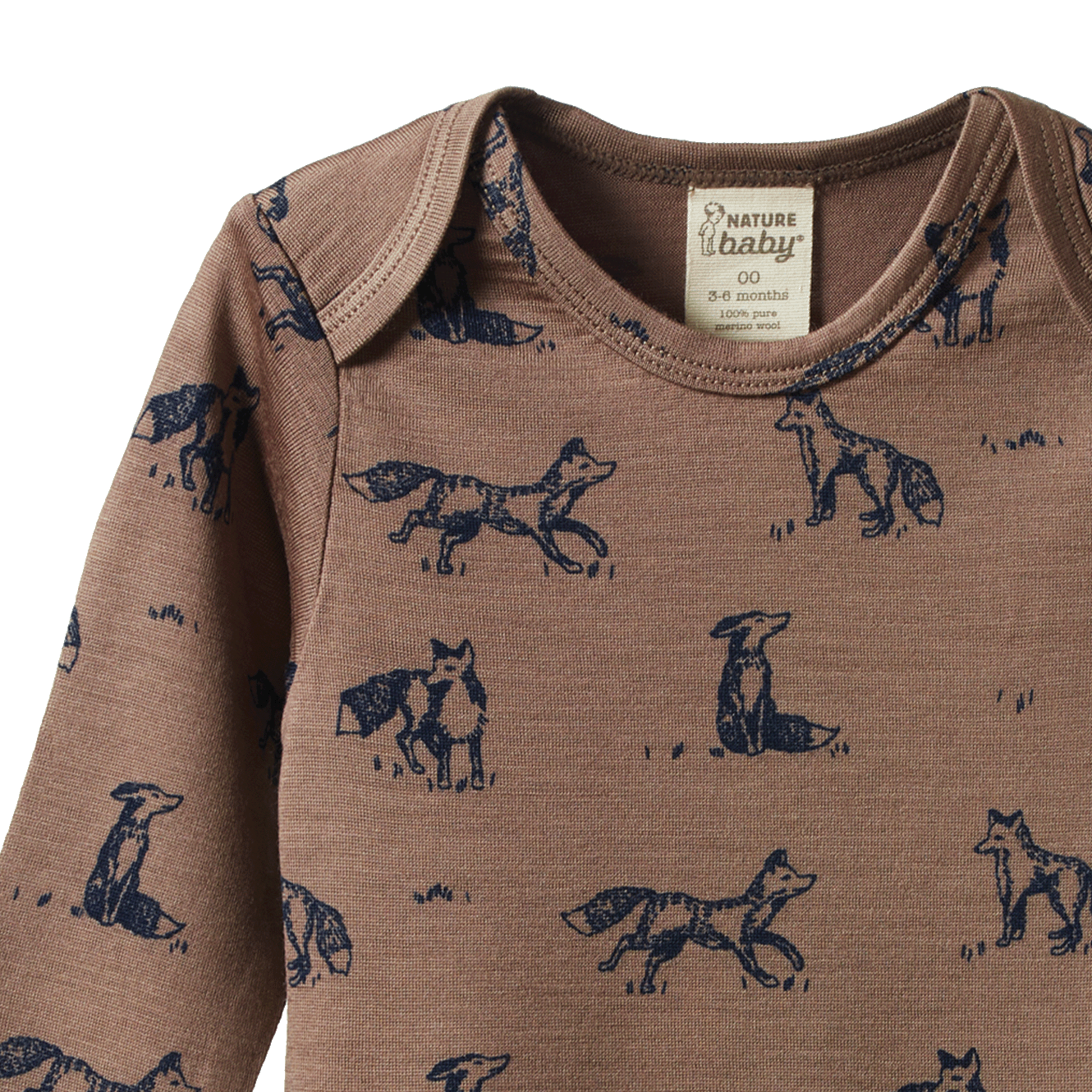 MER ESS L/S BODYSUIT | Foxy Print Merino-Extra Img - 3