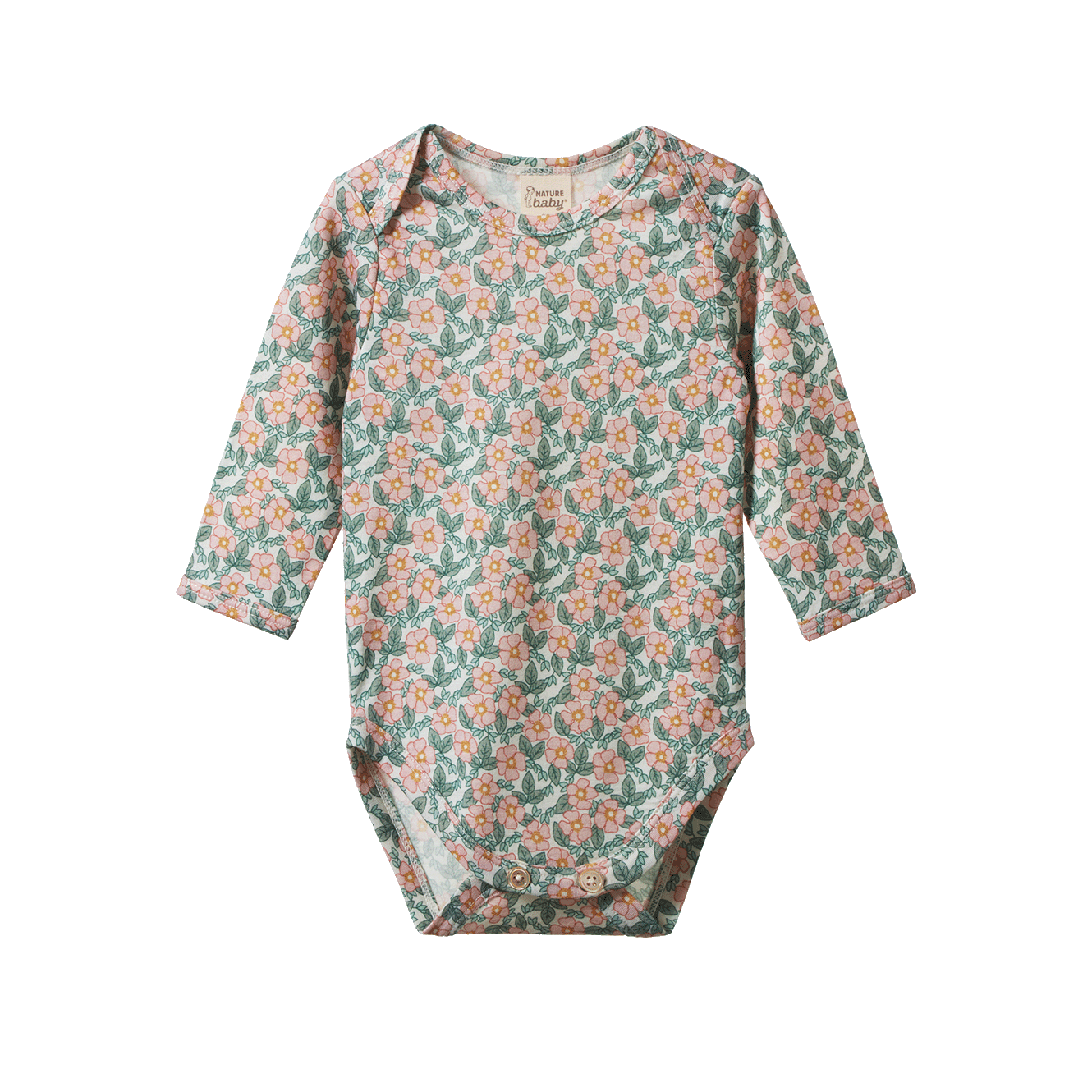 MER ESS L/S BODYSUIT | Garland Print-Web-front